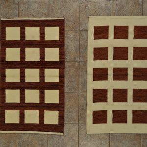 jarapa de doble cara 0,70-120 cuadros marrón